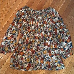 Floral Ruffle Blouse